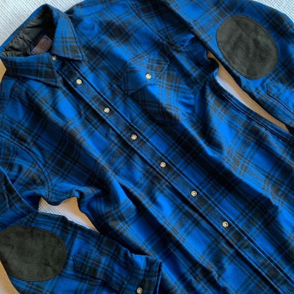 Pendleton Other - Pendleton Blue Black Wool Shirt